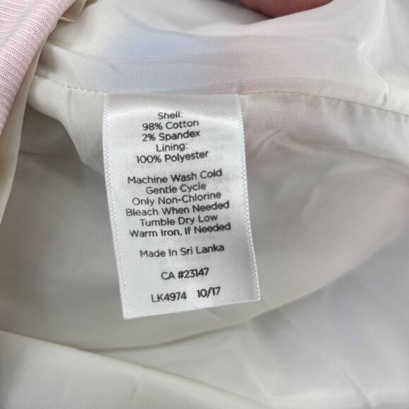 Talbots Skirt Womens 2 Petite Pink Multi Stripe Above The Knee Straight Stretch - Picture 8 of 11